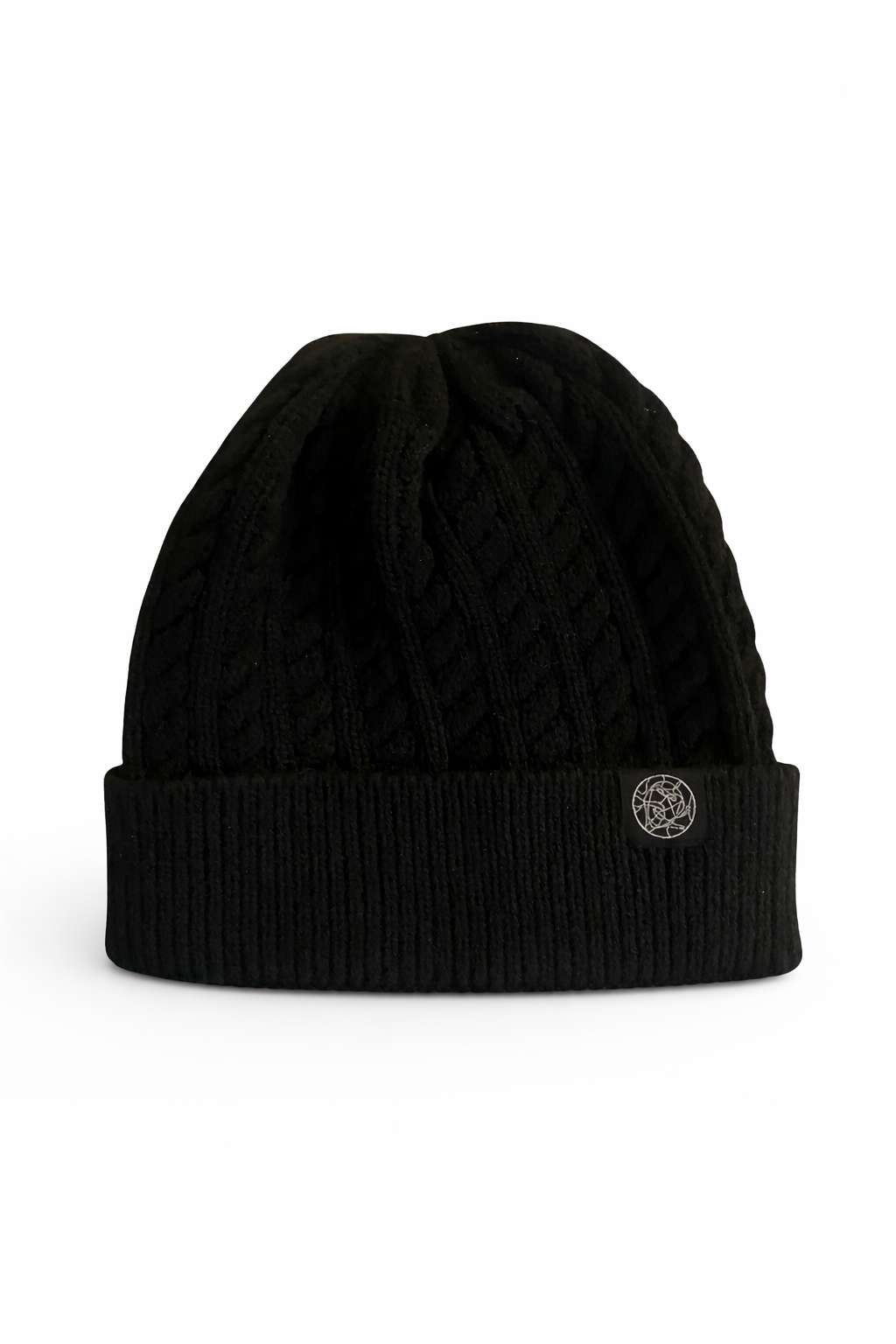 Obsidian Cable Knit Beanie
